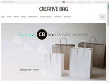 Tablet Screenshot of creativebag.com